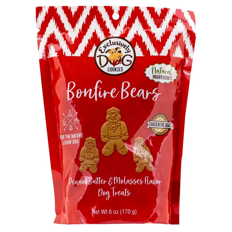 Bonfire Bears PB & Molasses Cookies for Dogs, 6 oz
