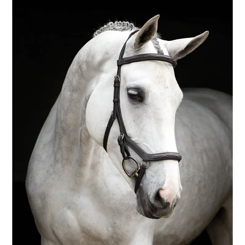 Rambo Micklem Deluxe Competition Bridle, Dark Havana