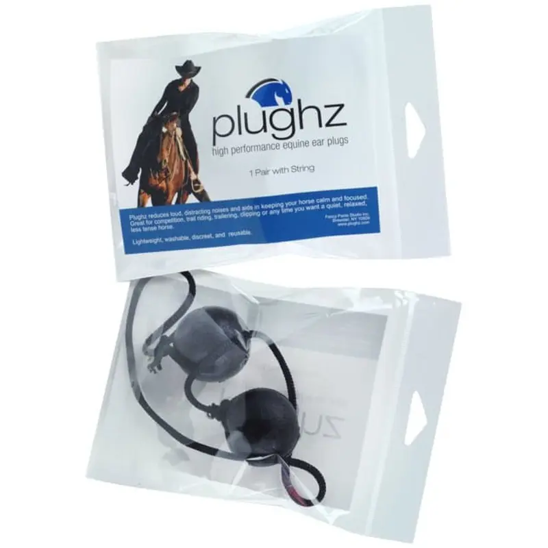 Plughz Equine Ear Plugs with Cord