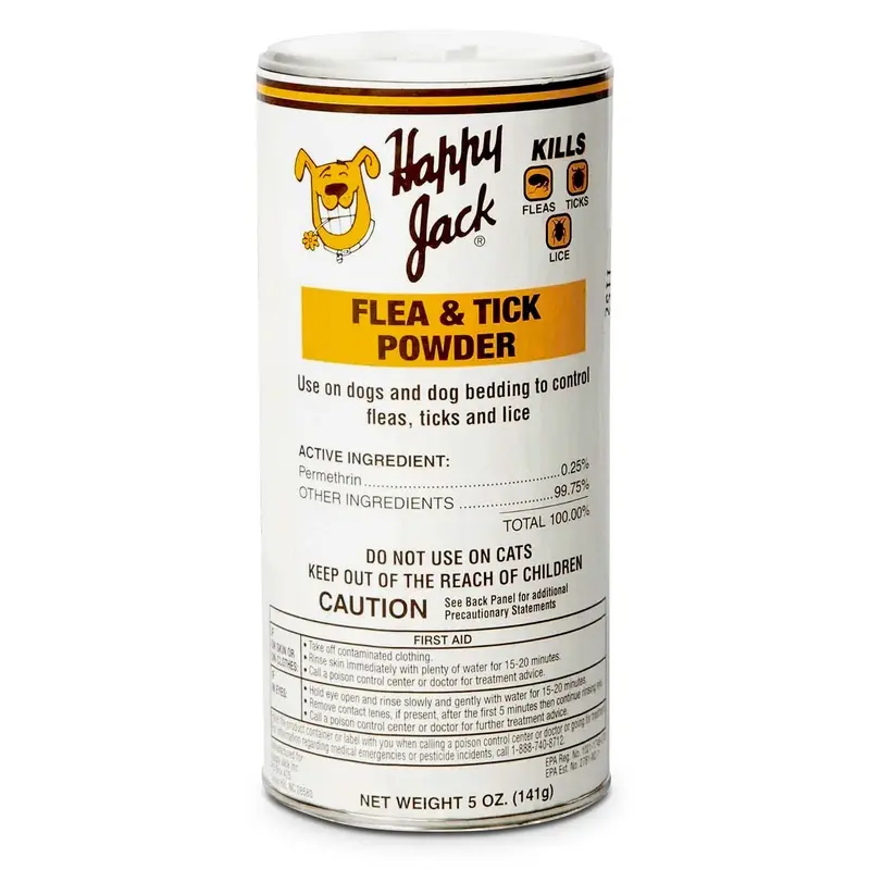Happy Jack Flea & Tick Powder, 5 oz