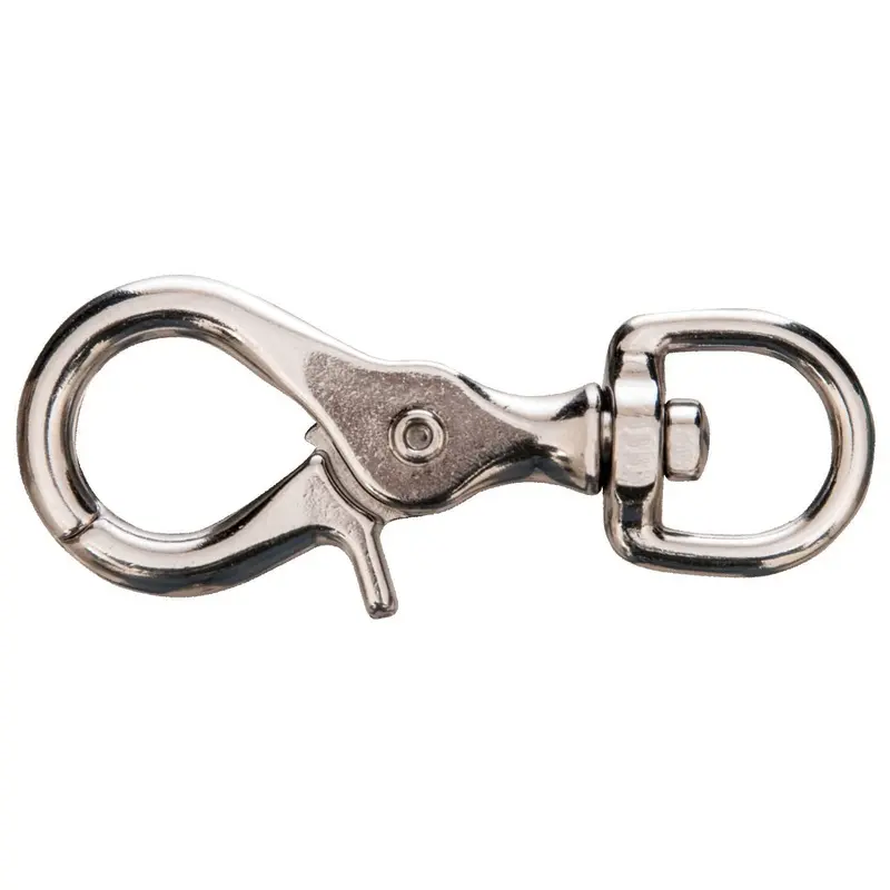 Jeffers Giant Nickel-Plated Scissor Snap, 3-3/4"