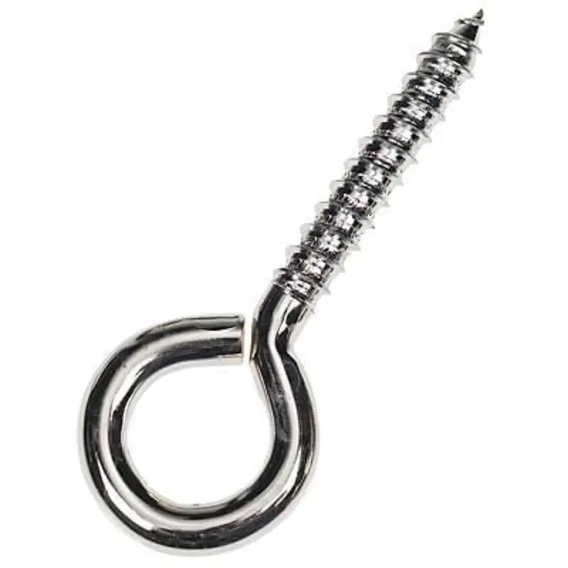 Jeffers Steel Wire Screw Eyes for Barn & Stable, 10 Pack