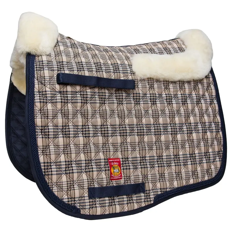 Lettia Baker Plaid Sheepskin Dressage Pad