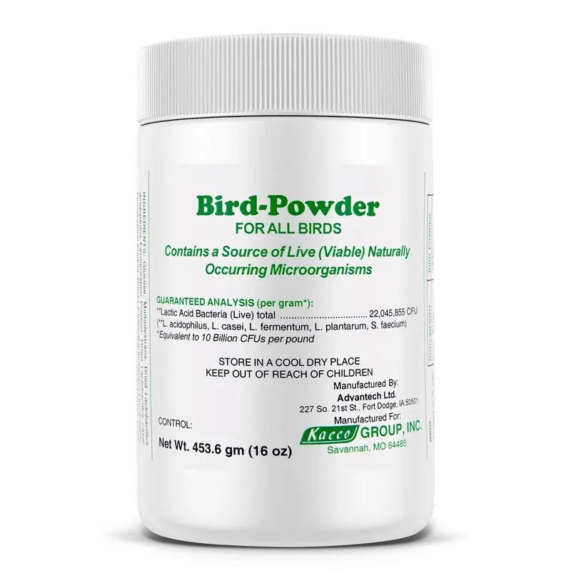 Bird-Powder (Probiotic) for All Birds, 16 oz