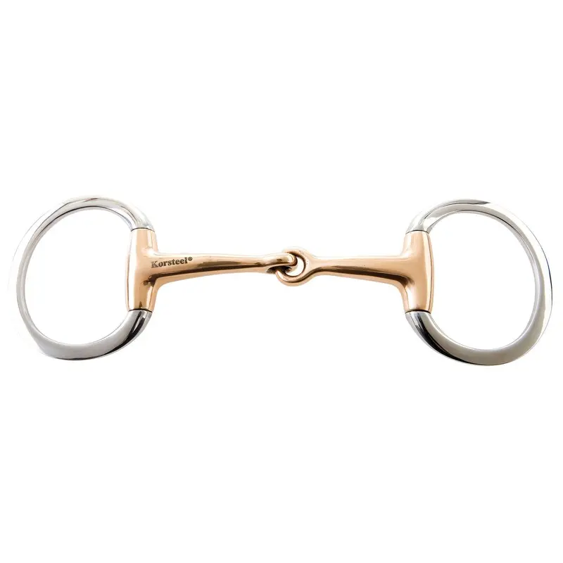 Korsteel Copper Mouth Eggbutt Snaffle Bit