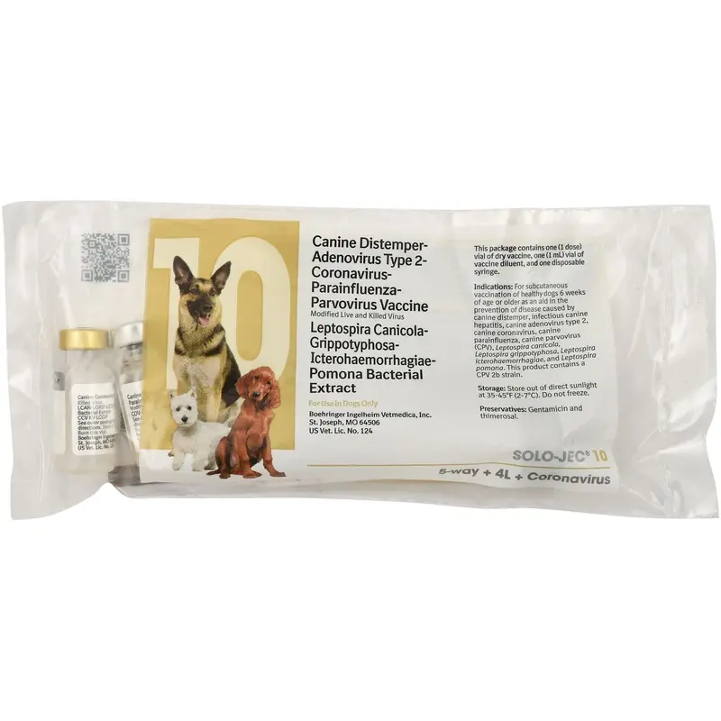 Solo-Jec 10 (10-Way Dog Vaccine), Single Dose