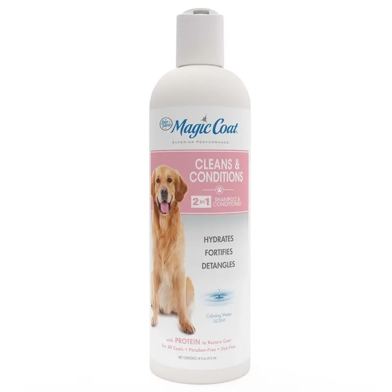 Magic Coat Cleans & Conditions 2 in 1 Shampoo and Conditioner, 16 oz