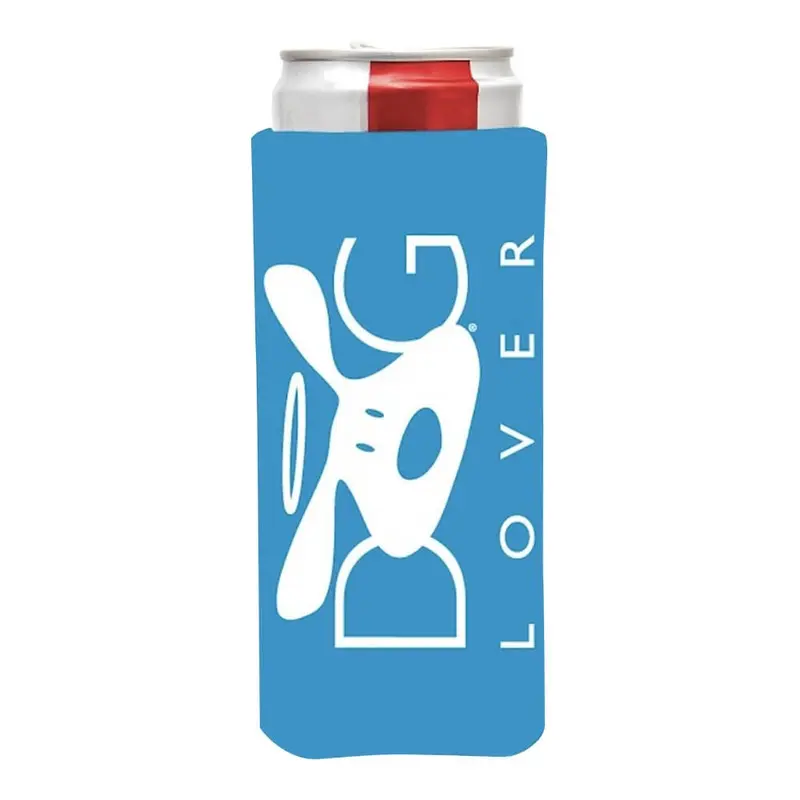 Slim Koozie, Dog Lover, Turquoise