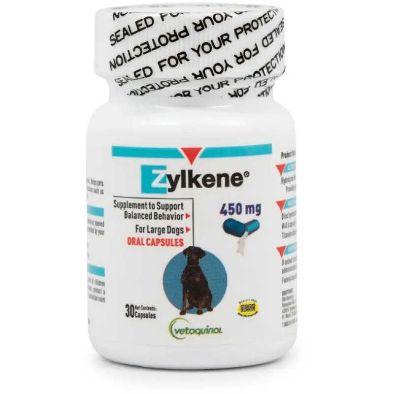 Zylkene Capsules Behavior Supplement for Dogs, 450mg,  30 Capsules