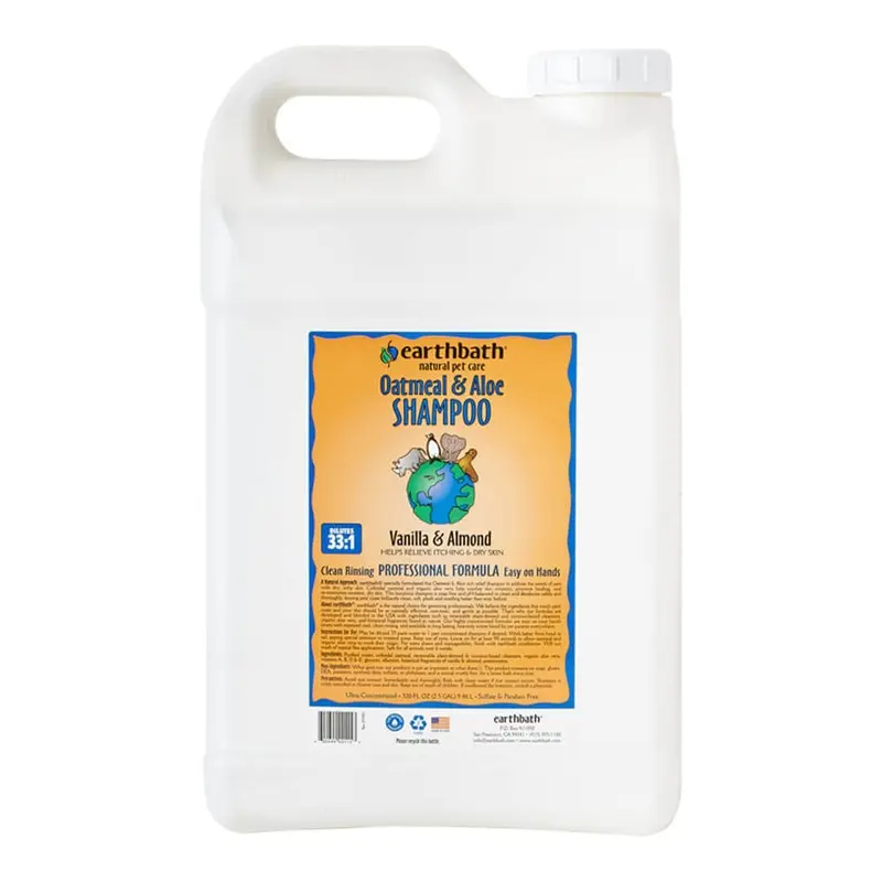 EARTHBATH Oatmeal & Aloe Shampoo, Vanilla Almond Scent - 320 oz (2.5 Gal)
