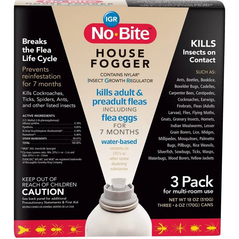 No-Bite IGR Fogger, 6 oz, 3 pk