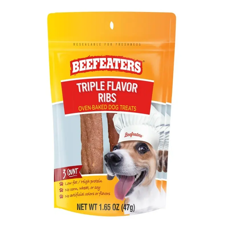 Beefeaters Triple Flavor Ribs, 1.65 oz, Case of 12