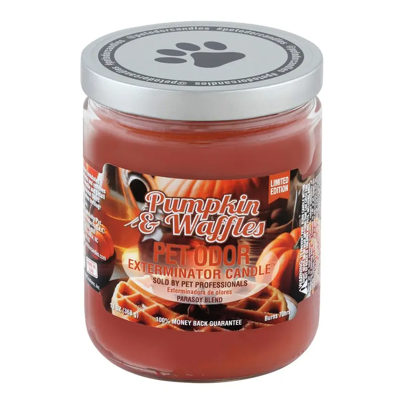 Pet Odor Exterminator Candle, Pumpkin& Waffles, 13 oz