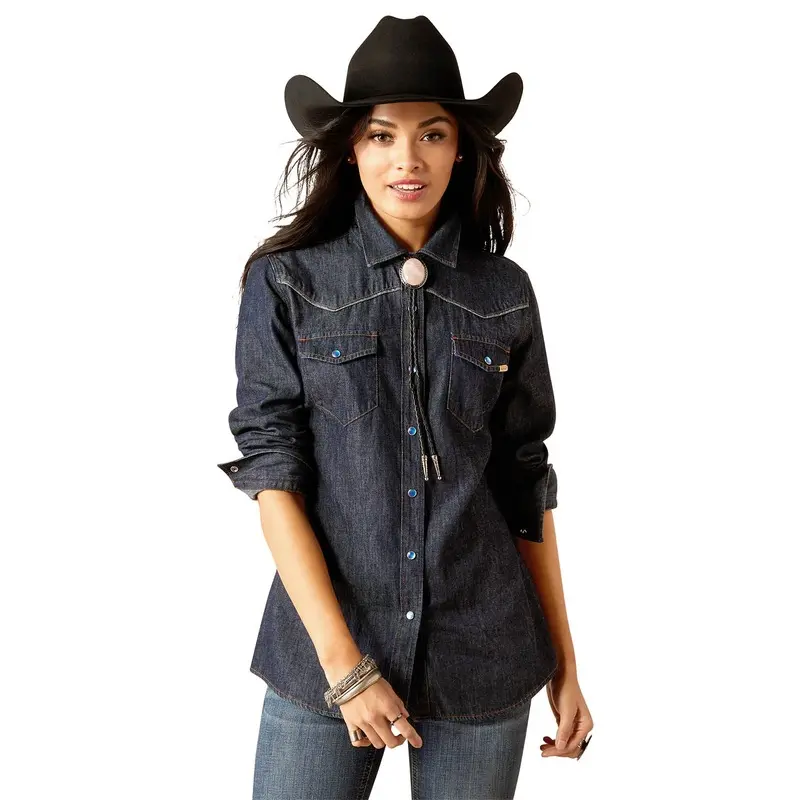 Ariat Women's Farriday Denim Long Sleeve Shirt