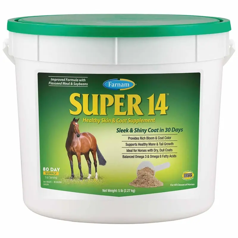 Super 14 Healthy Skin & Coat Horse Supplement