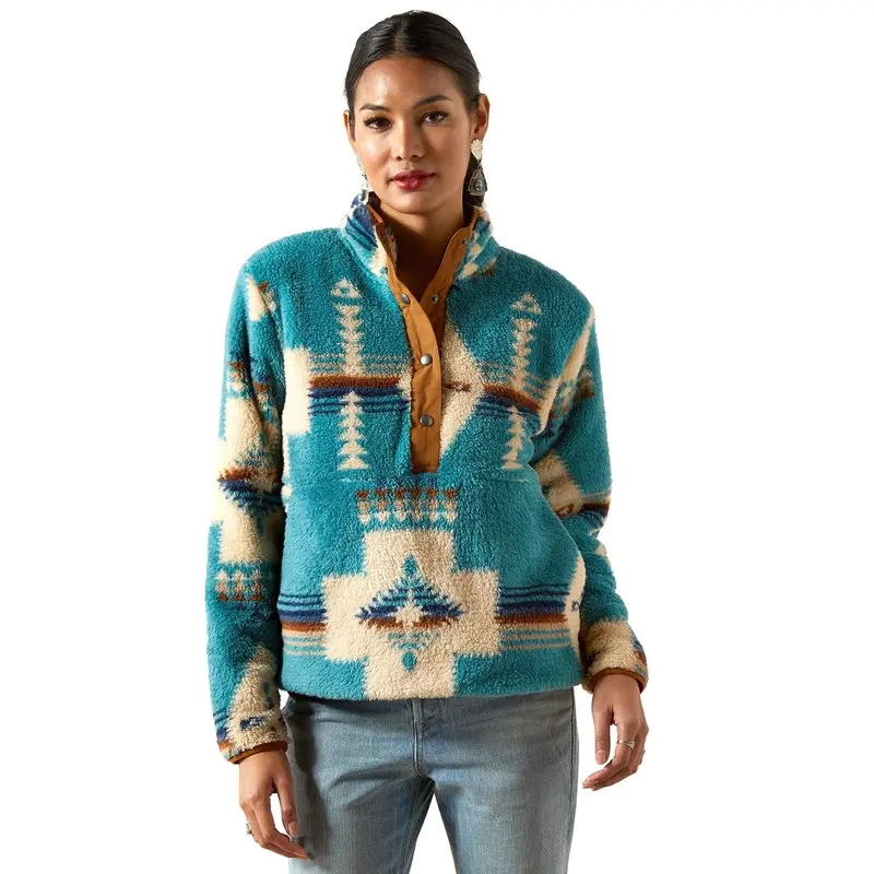 Ariat Womens Berber Snap Front Sweatshirt