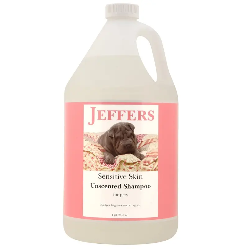 Jeffers Sensitive Skin Unscented, Dye-Free, Fragrance-Free Pet Shampoo