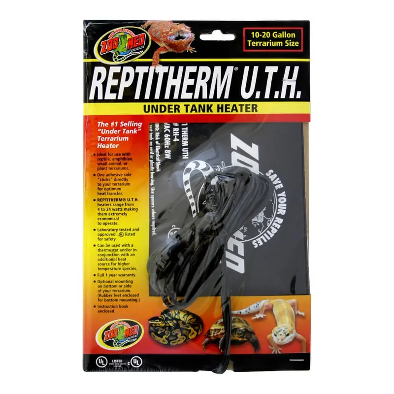 Reptitherm Under Tank Heater, 10-20 Gallon, 6" x 8"