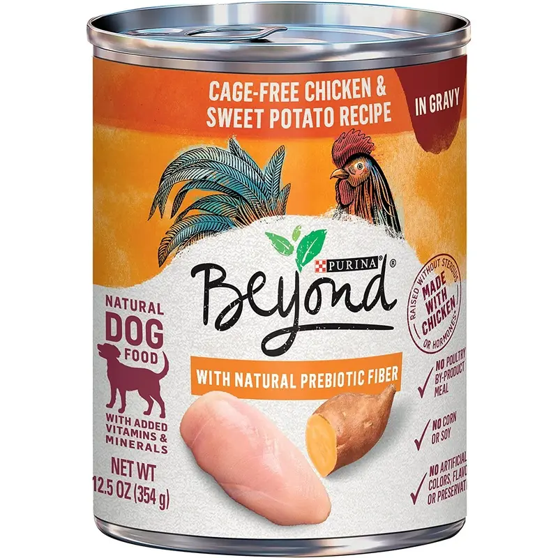 Purina Beyond Grain Free, Natural, Adult in Gravy Wet Dog Food, Chicken & Sweet Potato