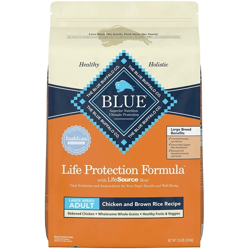 Blue Buffalo Life Protection Formula Natural Adult Large Breed Dry Dog Food 15 pound