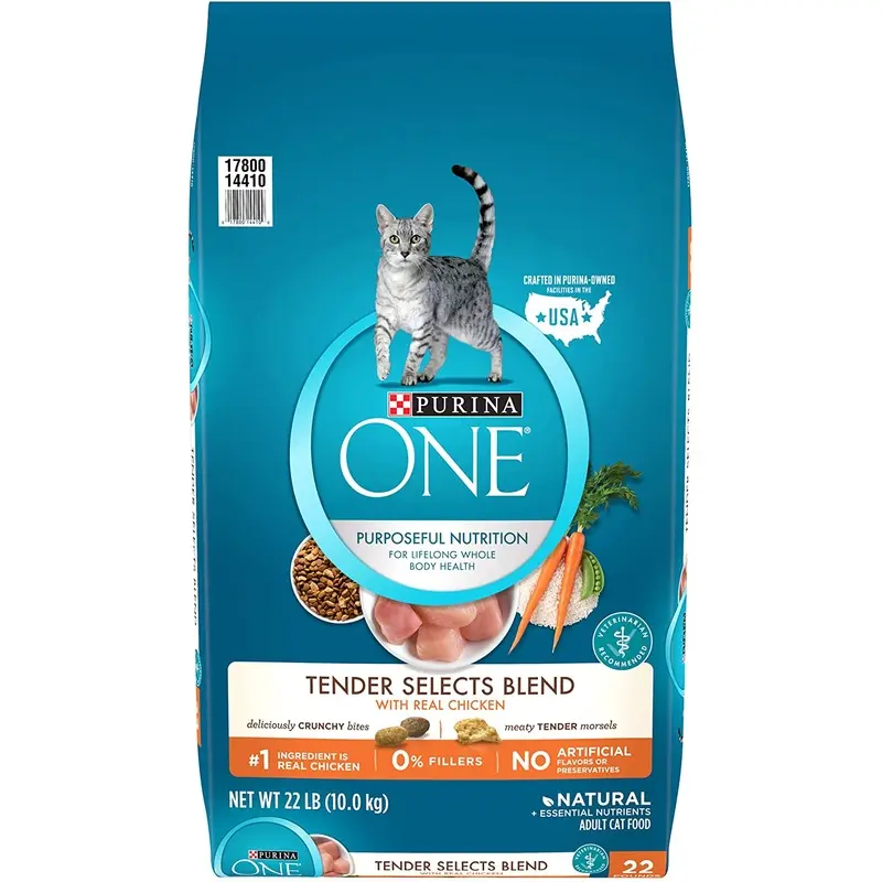 Purina ONE Tender Selects Blend Adult Dry Cat Food, Chicken