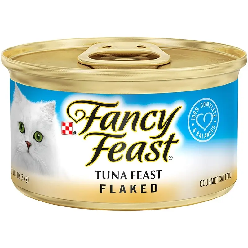 Purina Fancy Feast Wet Cat Food, Flaked Tuna Feast  (24) 3 oz. Cans
