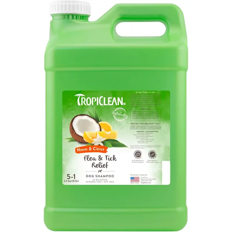 TropiClean Neem & Citrus Dog Shampoo, 2.5 Gal