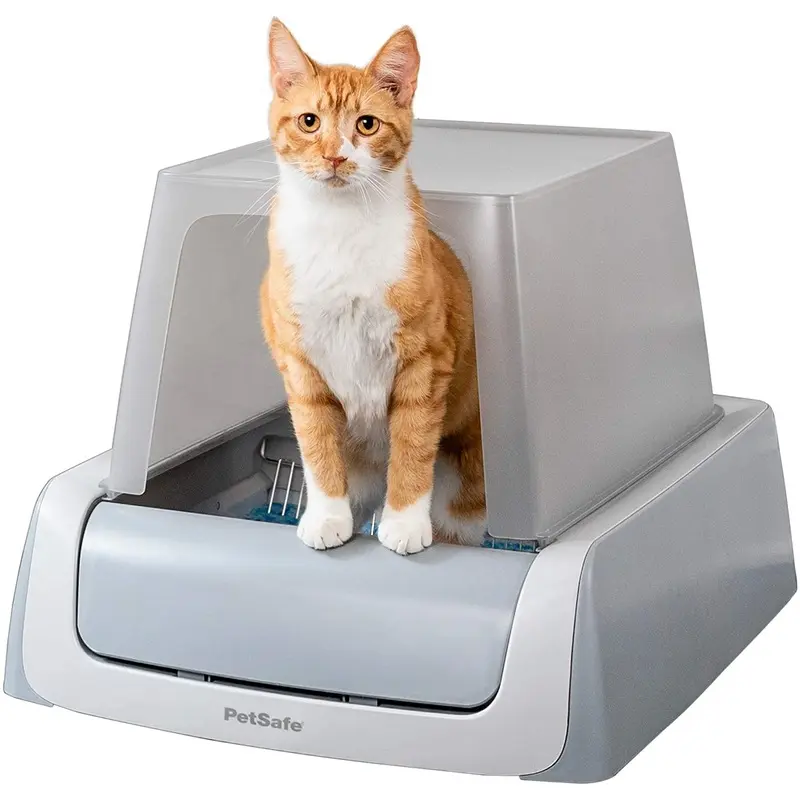 ScoopFree Covered Automatic Self-Cleaning Cat Litter Box, Gray