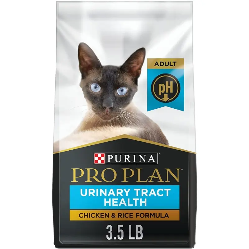 Purina Pro Plan Urinary Tract Dry Cat Food, Chicken and Rice Formula  3.5 lb. Bag