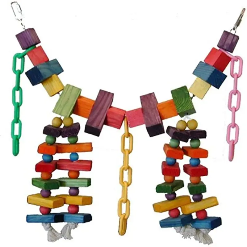 Super Bird Creations SB441 Rainbow Bridge Bird Toy, Large/XL Bird Size, 29 x 13