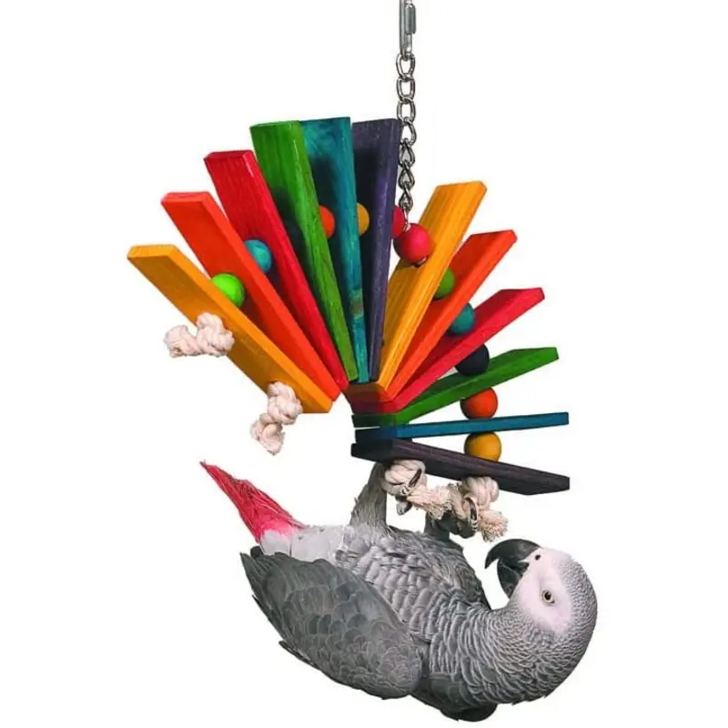 Super Bird Creations SB702 Peacock Sr. Bird Toy, Large Bird Size, 14 x 11 x 1.5