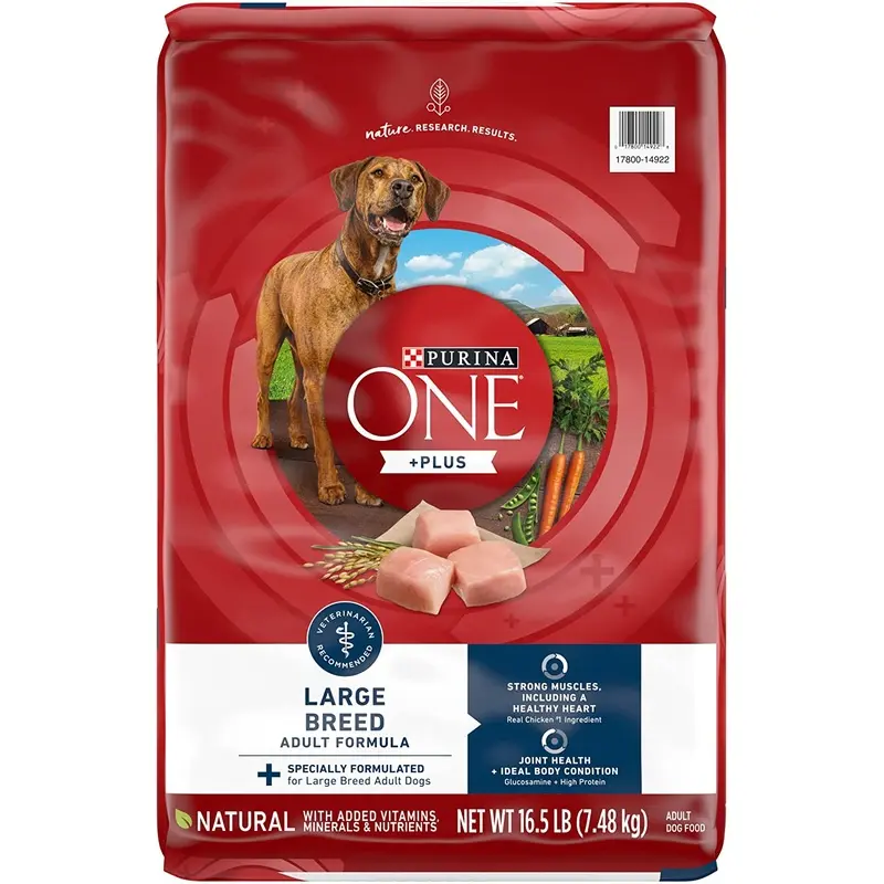 Purina ONE Natural Large Breed Adult Dry Dog Food, +Plus Formula  16.5 lb. Bag