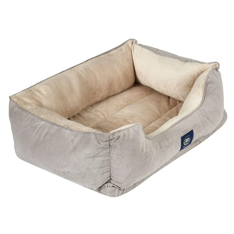 Serta Perfect Sleeper Orthopedic Cuddler Pet Bed, 34 x 24 (Gray)