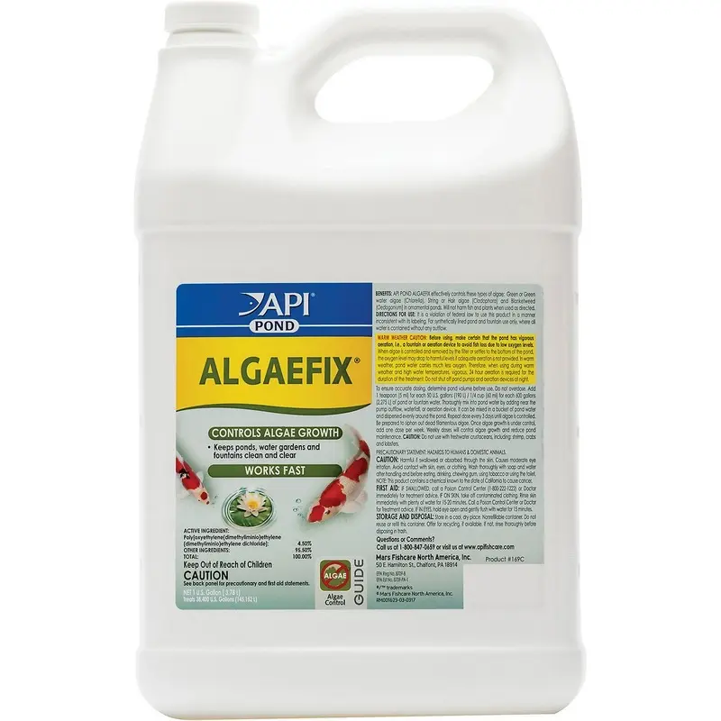 API Pond Algaefix Algae Control Solution, 1-Gallon