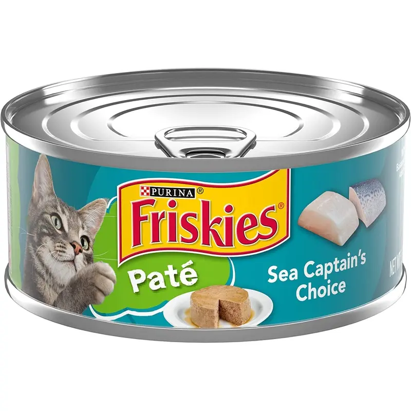 Purina Friskies Pate Sea Captain Choice Canned Wet Cat Food, 5.5-oz, case of 24