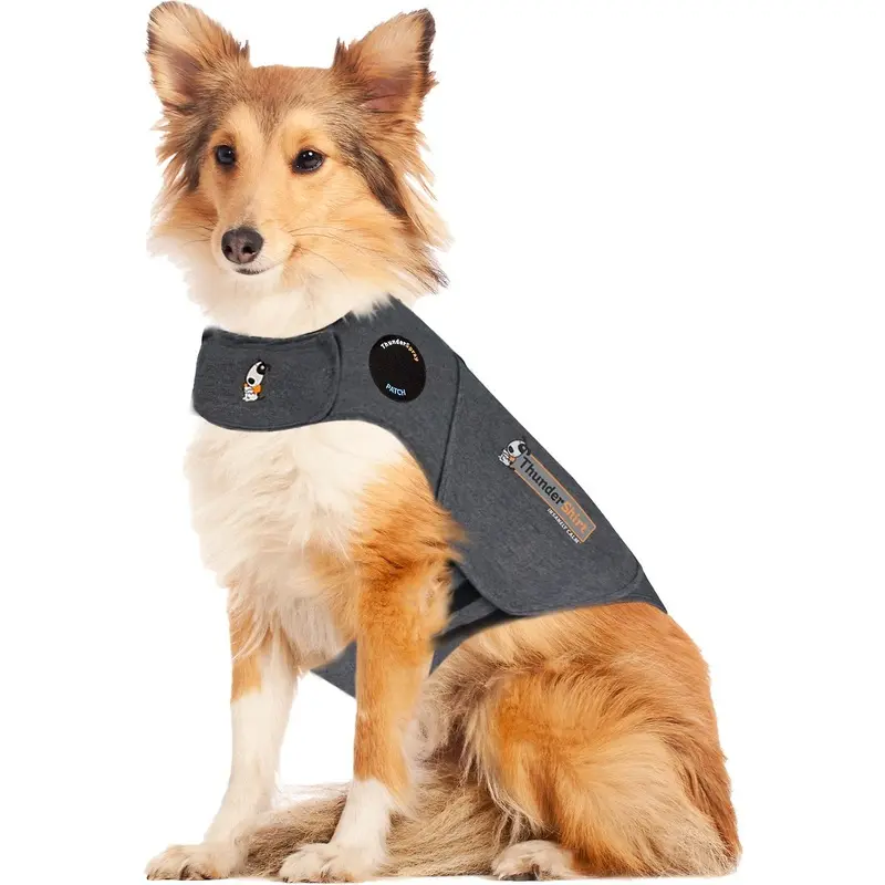 ThunderShirt Classic Anxiety & Calming Vest for Dogs, Heather Grey, Large