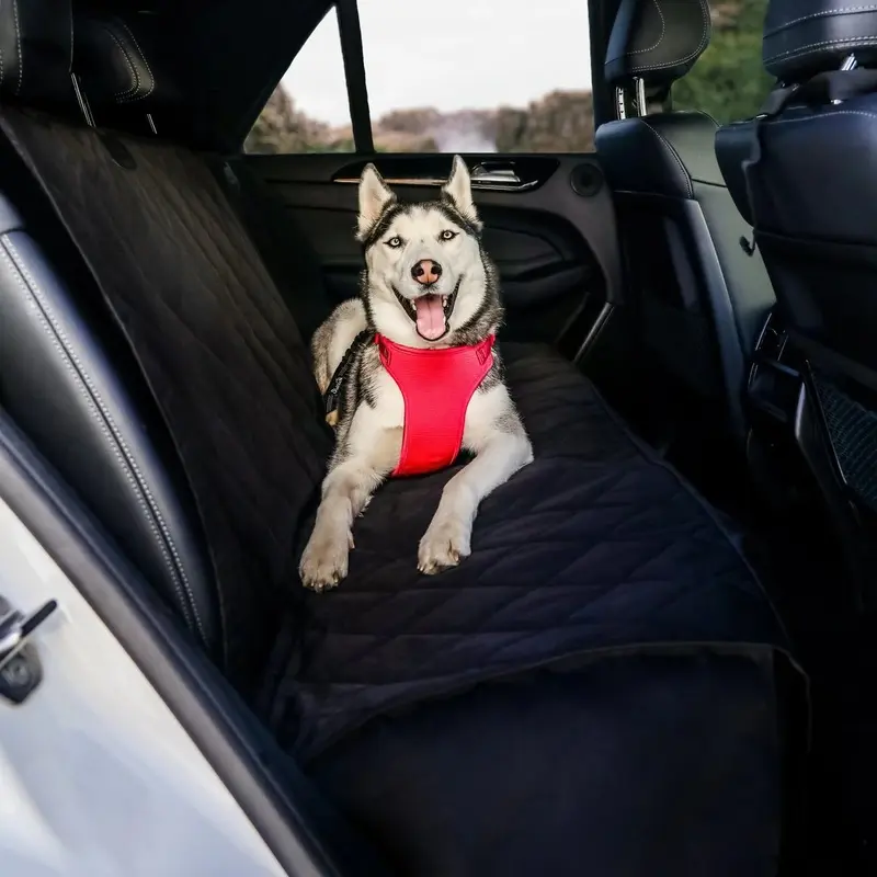 BarksBar Luxury Pet Car Seat Cover with Seat Anchors for Cars, (60 x 64)