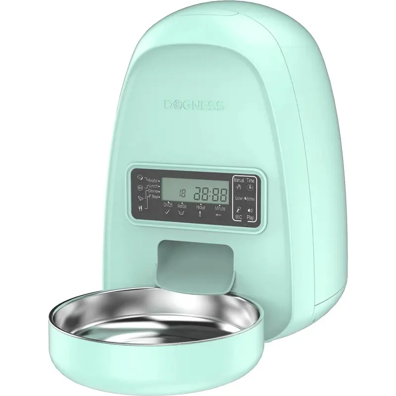 DOGNESS Mini Programmable Automatic Dog & Cat Feeder (Green)