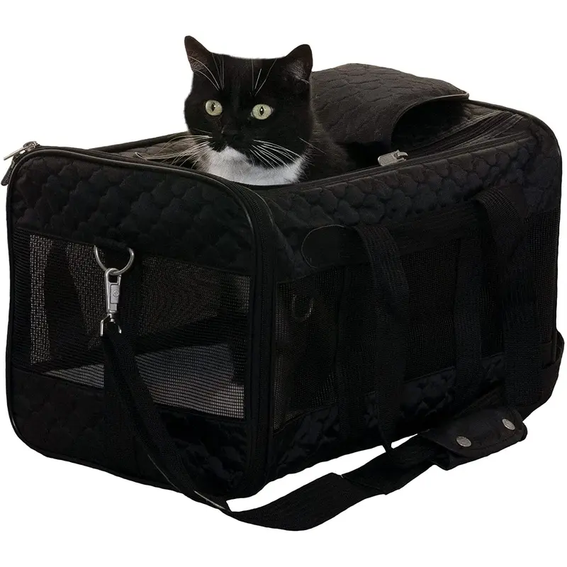 Sherpa Original Deluxe Lattice Print Airline-Approved Pet Carrier Bag, Large