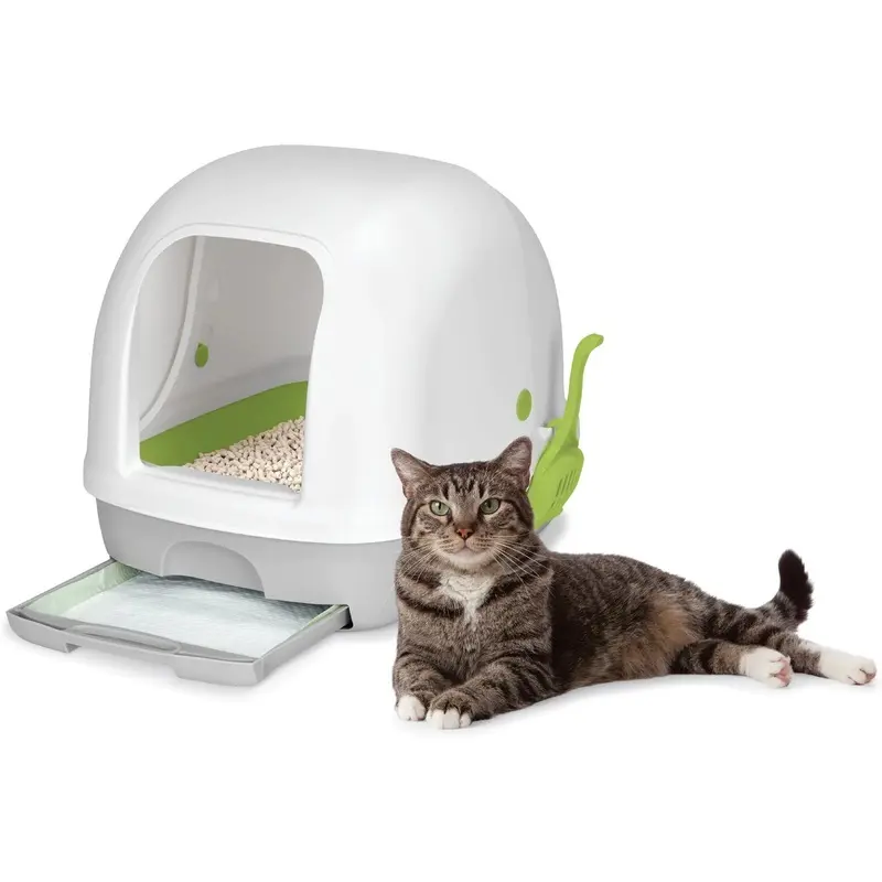 Tidy Cats Breeze Hooded Cat Litter Box System