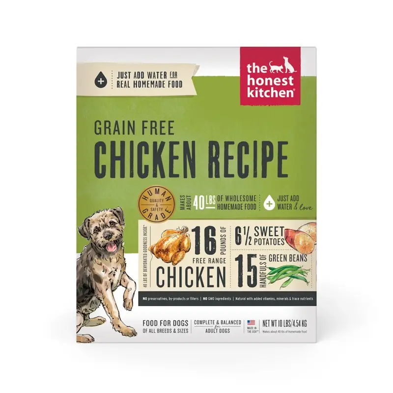 The Honest Kitchen Dehydrated Grain Free Chicken Recipe Dog Food, 10 lbs.