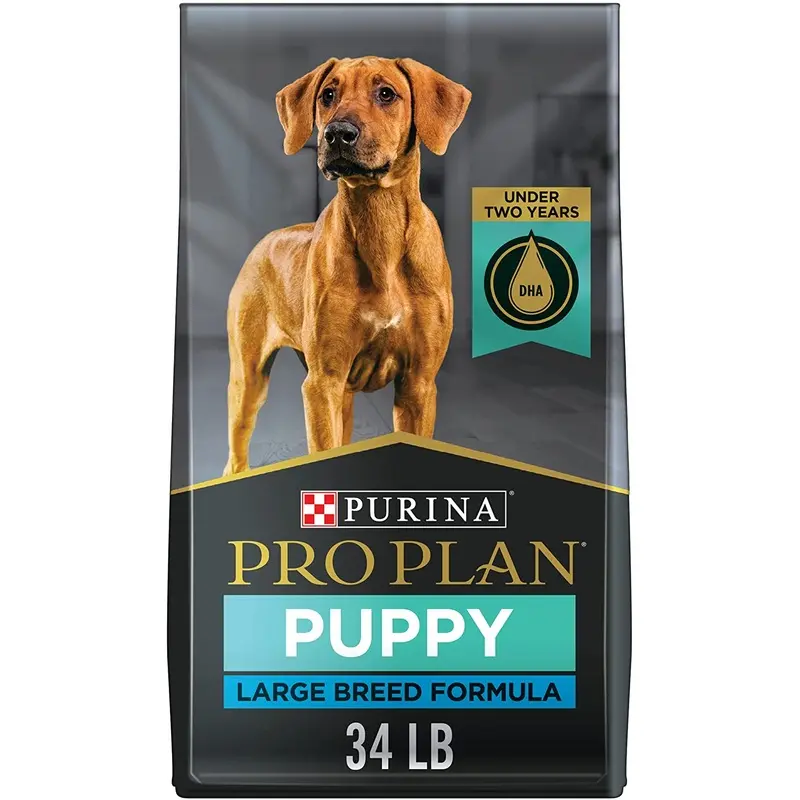 Purina Pro Plan Large Breed Dry Puppy Food Chicken and Rice Formula  34 lb. Bag