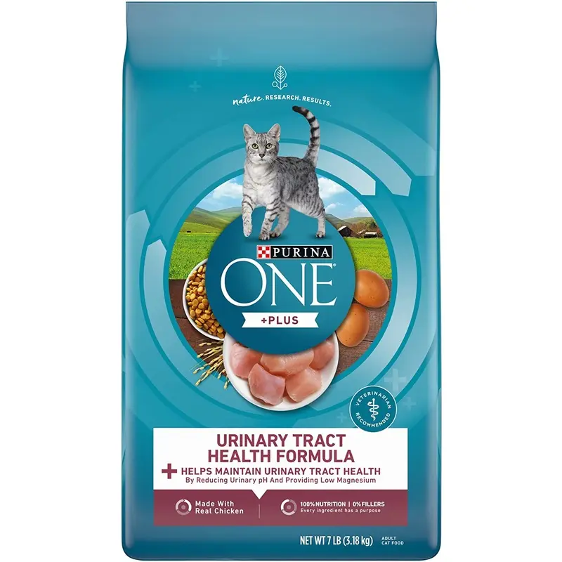 Purina ONE High Protein Dry Cat Food, +Plus Urinary Tract Health Formula  7 lb. Bag