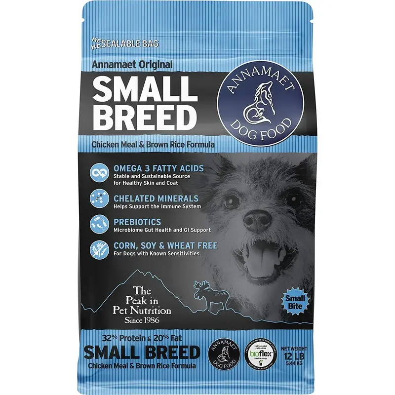 Annamaet Original Small Breed Formula Dry Dog Food (Chicken & Brown Rice) 12-lb Bag