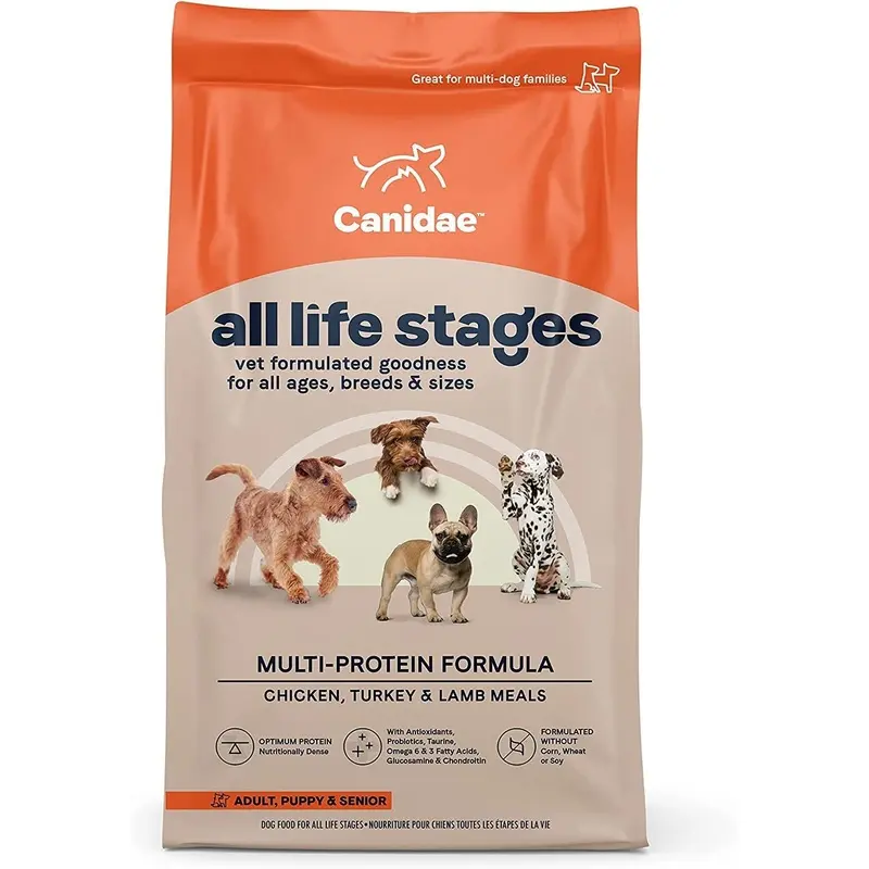 CANIDAE All Life Stages Chicken Turkey & Lamb Formula Dry Dog Food 15 Pound (Pack of 1)