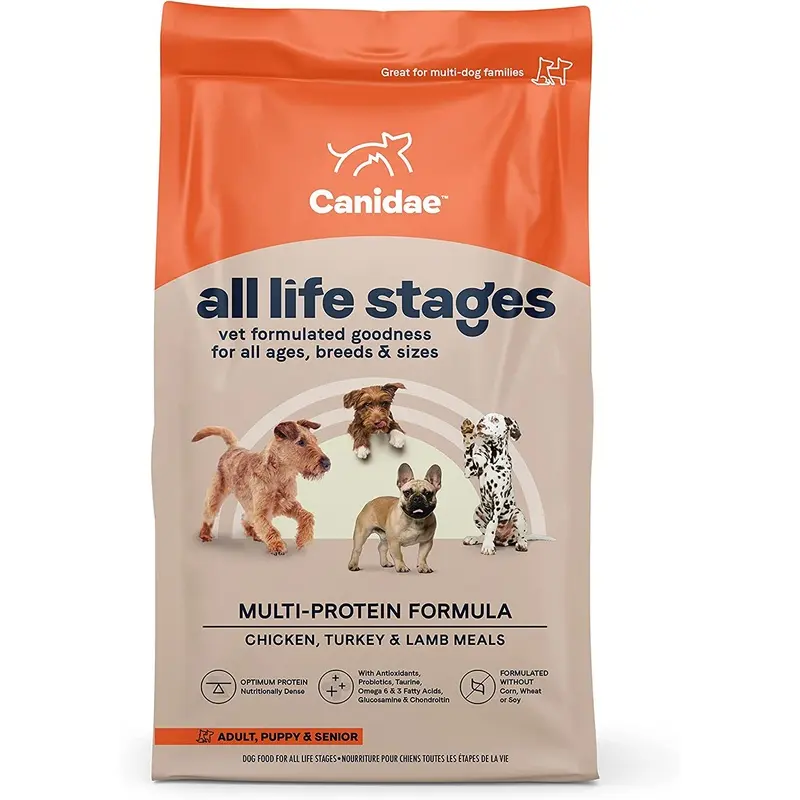 CANIDAE All Life Stages Chicken Turkey & Lamb Formula Dry Dog Food 44 Pound (Pack of 1)
