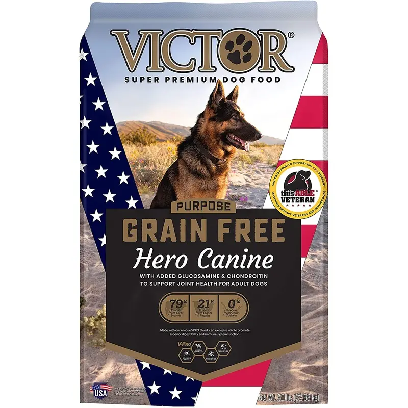 VICTOR Purpose Hero Grain-Free Dry Dog Food 50 Pound (Pack of 1)