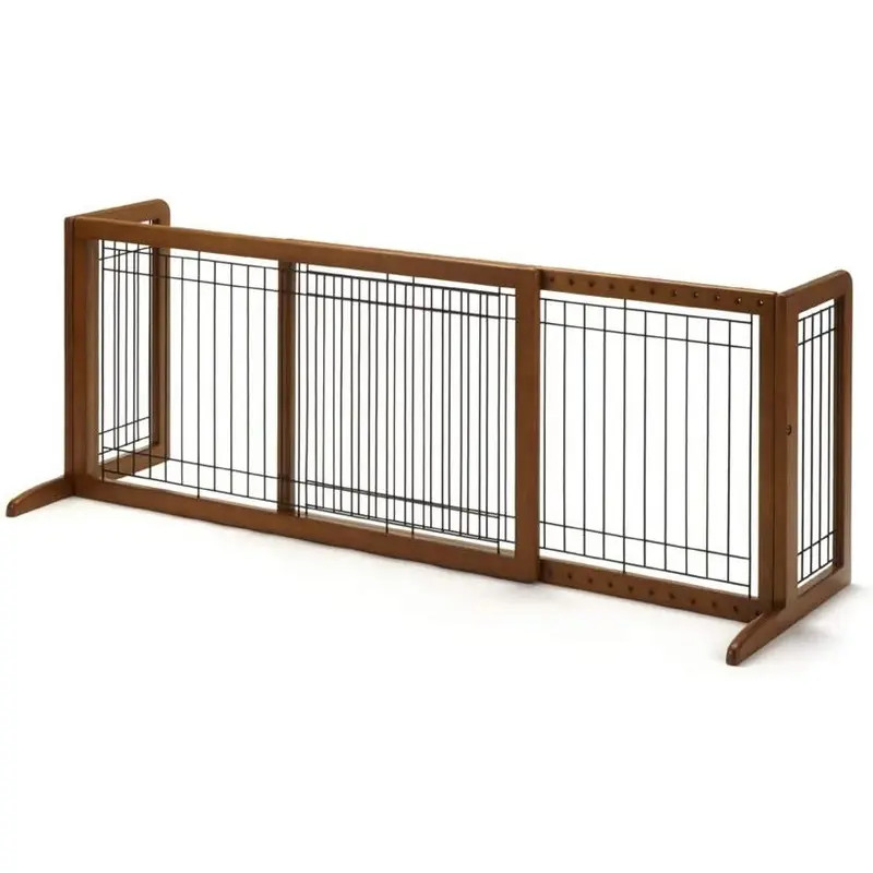 Richell Freestanding Gate for Dogs & Cats, Autumn Matte, Large
