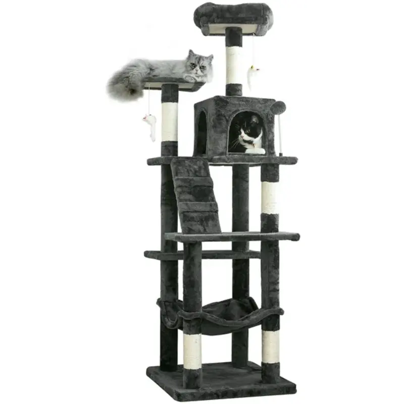 64 Large Cat Condo (Dark Gray)