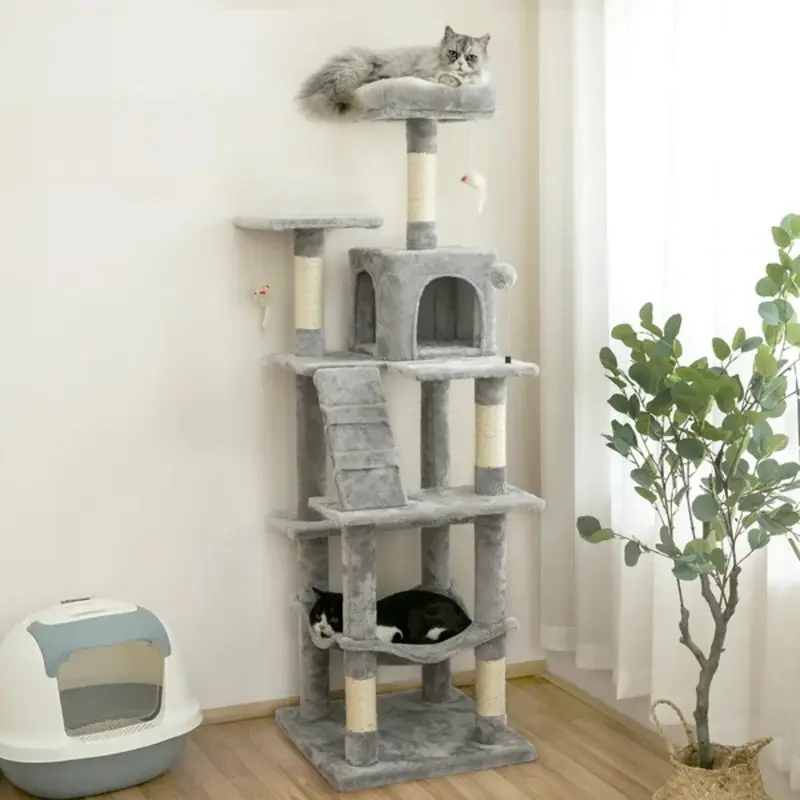64 Large Cat Condo (Light Gray)